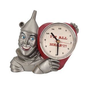 VTG Tin Man 1998 Jack Haley Wizard of Oz “IM ALL HEART!” Free-Standing Clock